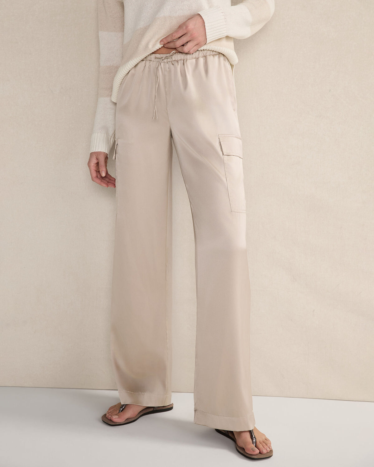 Talbots WASHABLE SILK CARGO PANTS