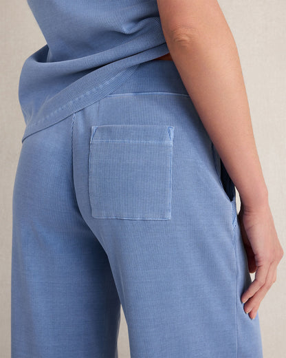 Talbots ORGANIC COTTON RIB KNIT WIDE LEG PANTS