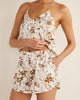 IVORY/OCHRE INKY FLORAL