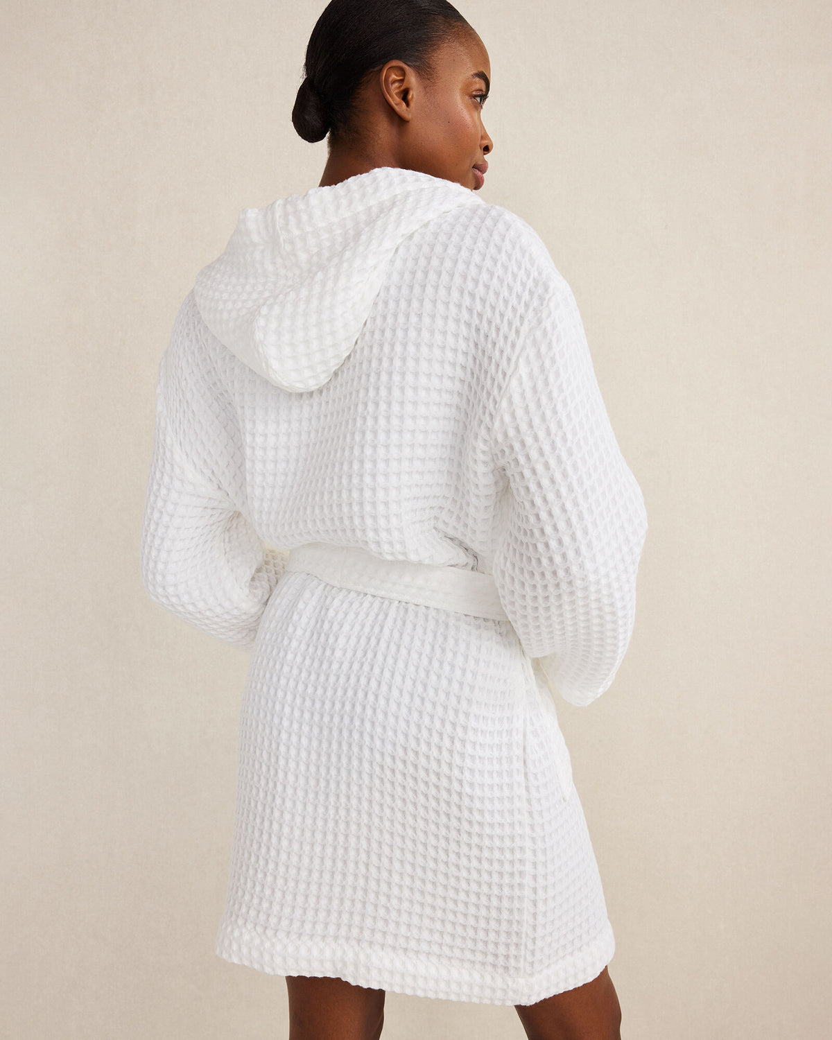 Talbots ORGANIC COTTON WAFFLE HOODED ROBE