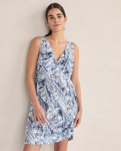 Talbots ORGANIC COTTON POPLIN TIE DYE CHEMISE