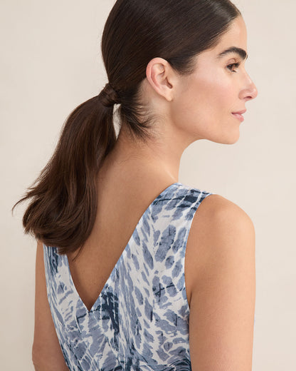 Talbots ORGANIC COTTON POPLIN TIE DYE CHEMISE