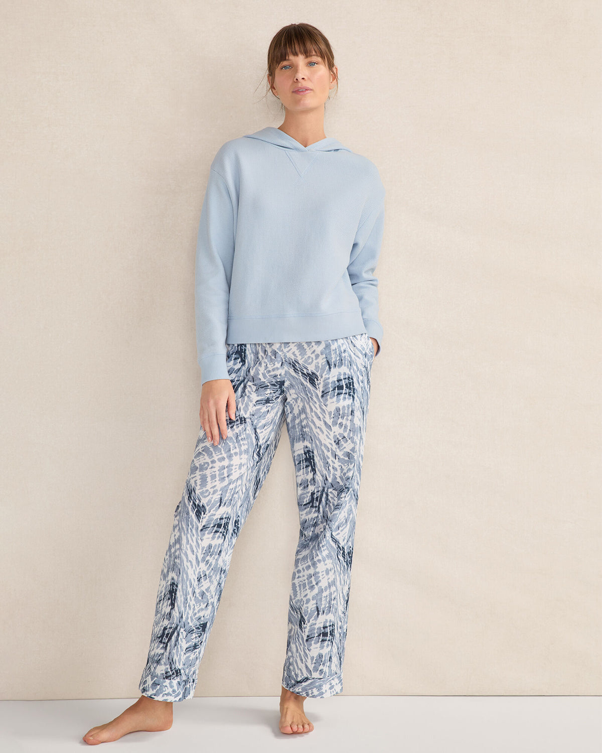 Talbots ORGANIC COTTON POPLIN TIE DYE SLEEP PANTS