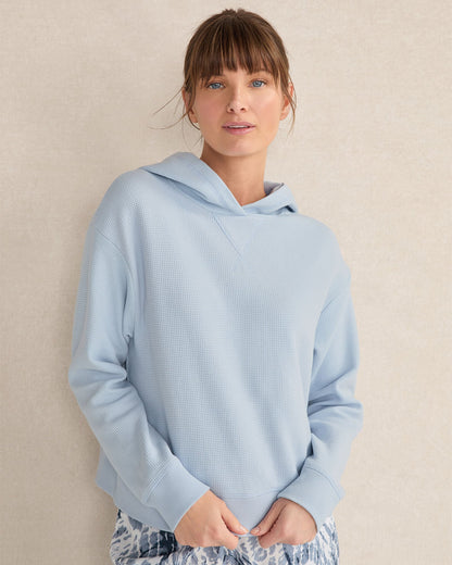 Talbots ORGANIC COTTON WAFFLE HOODIE