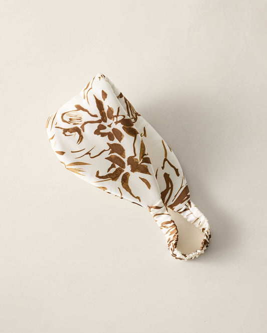 Talbots WASHABLE SILK TROPICAL BLOOMS PUFFER EYE MASK