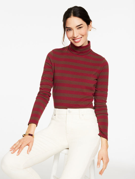 Talbots CLASSIC TURTLENECK - BARNET STRIPE