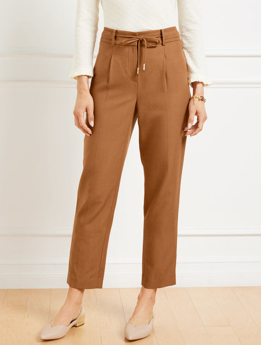 Talbots TAPERED ANKLE PLEATED PANTS