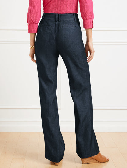 Talbots BOOT LEG PANTS - REFINED DENIM
