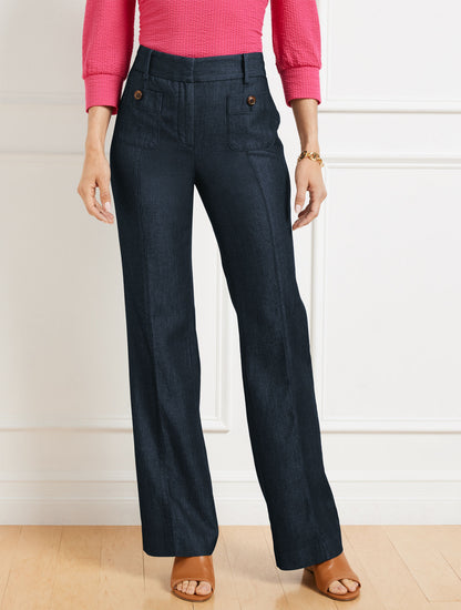 Talbots BOOT LEG PANTS - REFINED DENIM