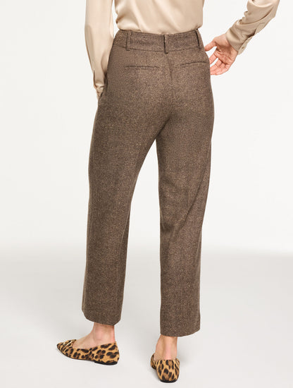 Talbots SLIM WIDE LEG ANKLE PANTS - DONEGAL