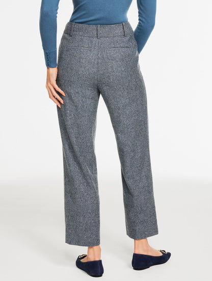 Talbots SLIM WIDE LEG ANKLE PANTS - DONEGAL