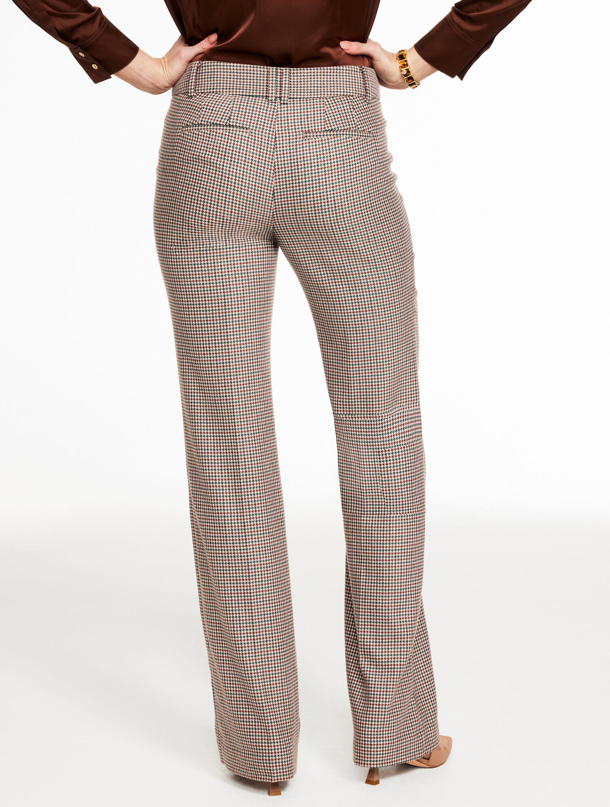 Talbots BOOT LEG PANTS - CHARMING PLAID