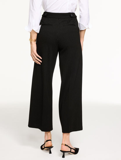 Talbots WIDE ANKLE PINSTRIPE PONTE PANTS