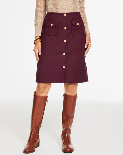 Talbots TWILL A-LINE SKIRT