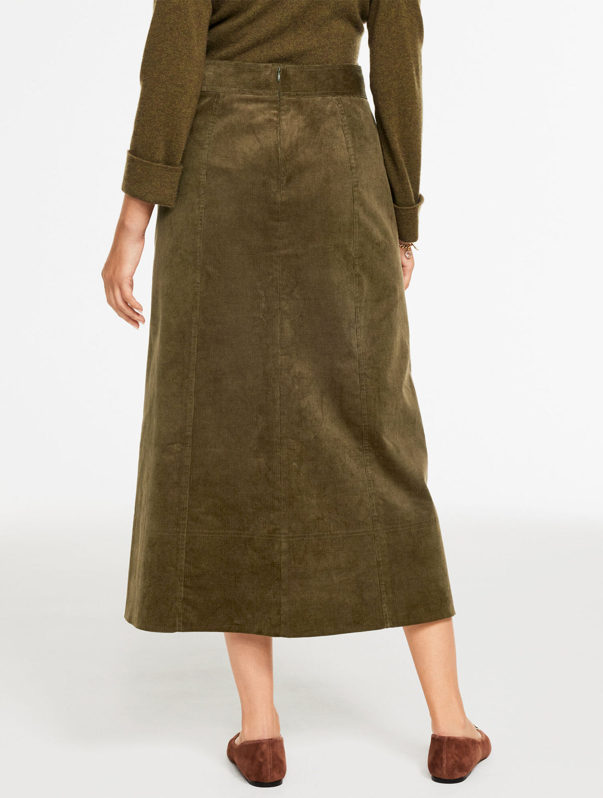 Talbots CORDUROY FIT & FLARE SKIRT