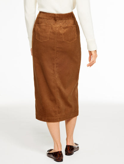 Talbots CORDUROY MIDI SKIRT