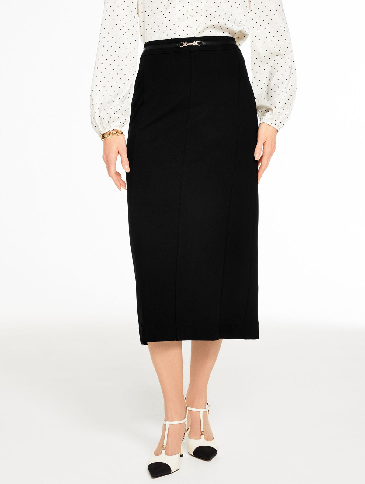 Talbots REFINED PONTE HORSEBIT PENCIL SKIRT