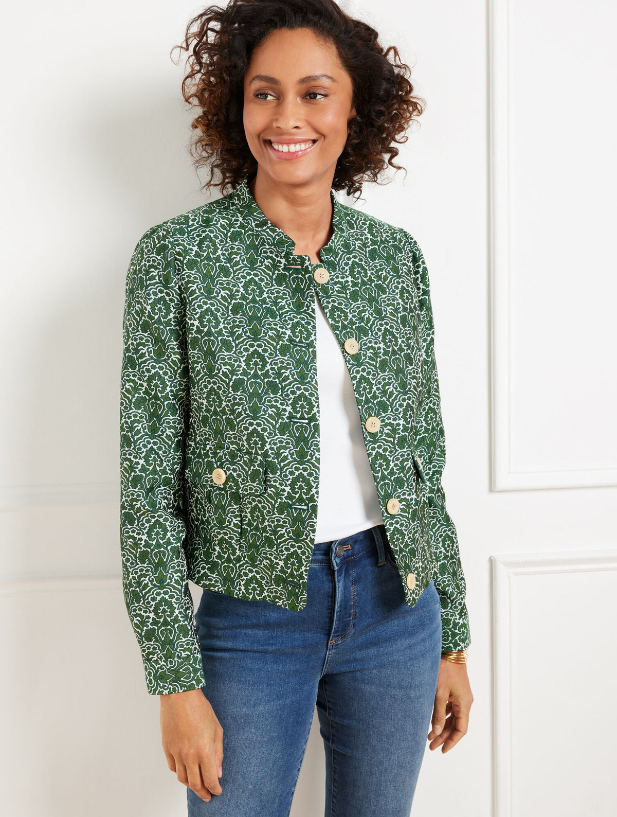 Talbots WOODLAND DAMASK JACKET