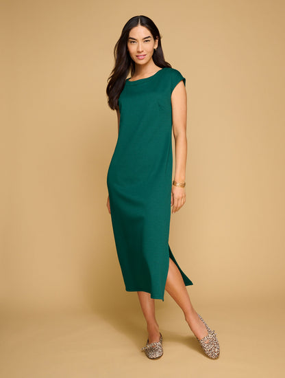 Talbots PASSPORT PONTE SCOOP NECK DRESS