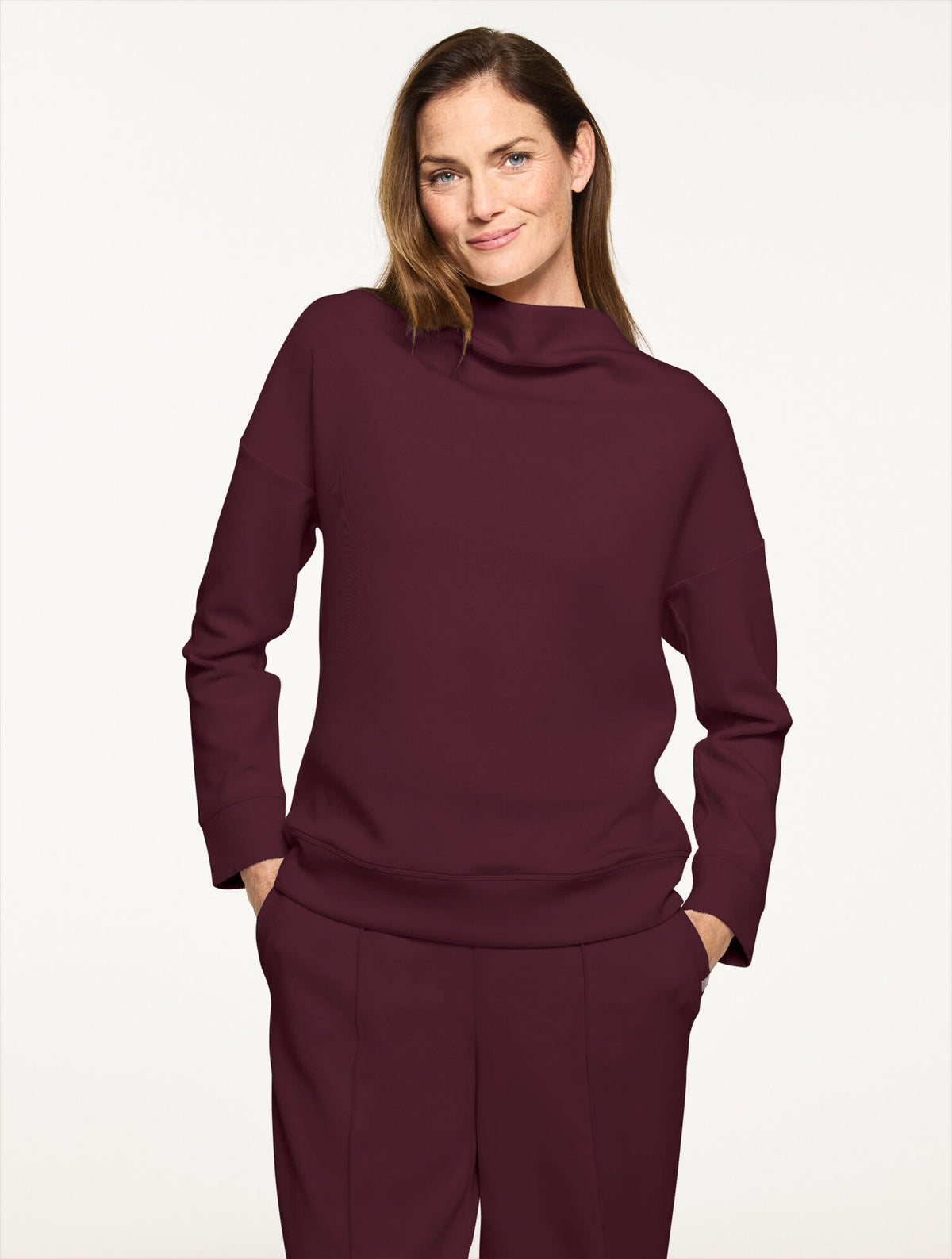 Talbots AIRKNIT STRETCH COWL-NECK PULLOVER