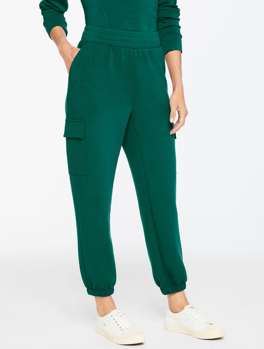 Talbots AIRKNIT STRETCH RIBBED CARGO JOGGERS