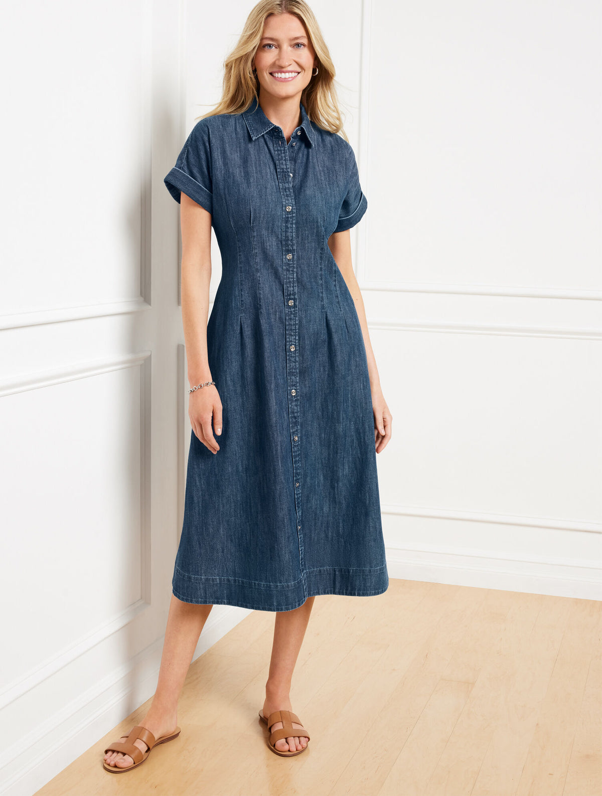 Talbots DENIM SHIRTDRESS - MARINA WASH