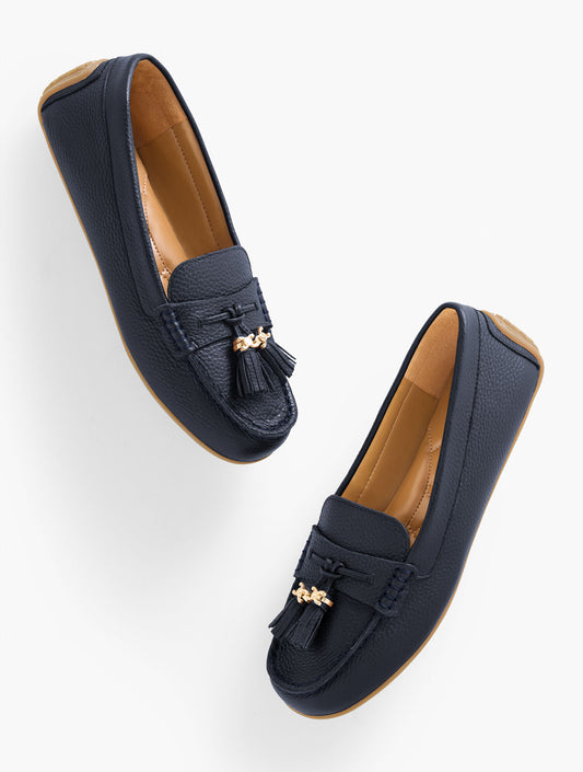 Talbots ARDEN DRIVING LOAFERS - PEBBLE LEATHER