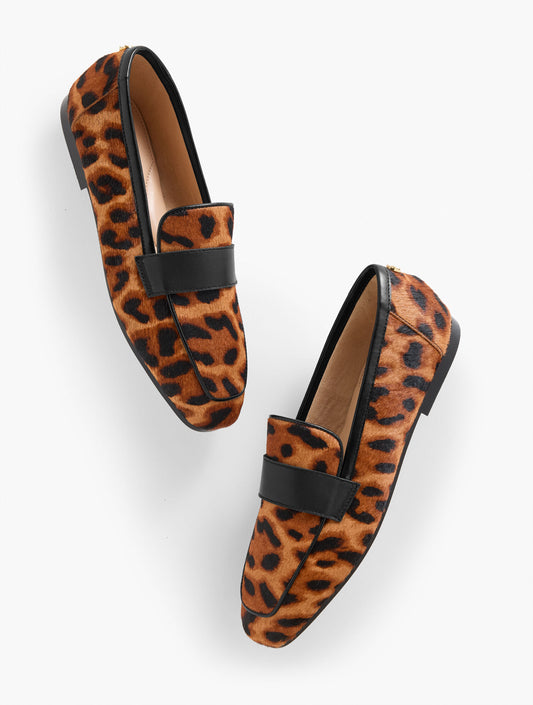 Talbots AUDREY LOAFERS - LEOPARD CALF HAIR