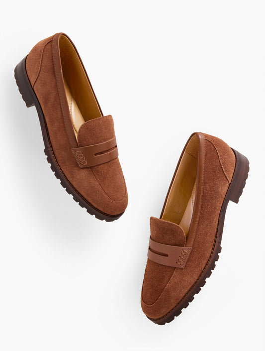 Talbots CASSIDY SUEDE PENNY LOAFERS