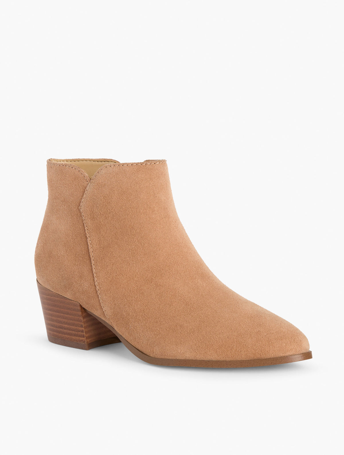 Talbots HARPER SUEDE BLOCK HEEL ANKLE BOOTS