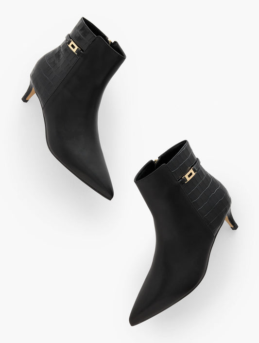 Talbots KAIT NAPPA CURVED HEEL ANKLE BOOTS