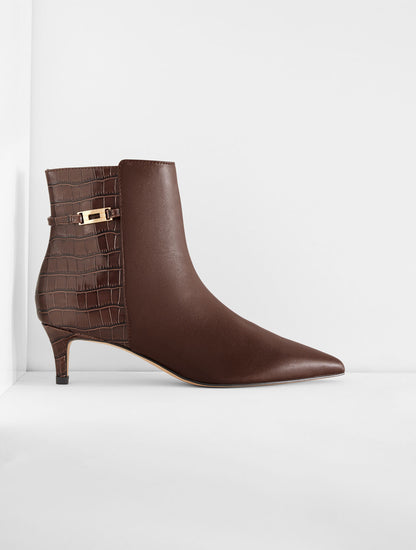 Talbots KAIT NAPPA CURVED HEEL ANKLE BOOTS