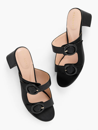 Talbots MILLIE STRAPS VACHETTA BLOCK HEEL SANDALS