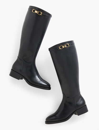 Talbots WAVERLY VACHETTA TALL RIDING BOOTS - EXTENDED CALF