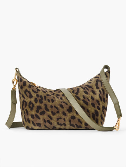 Talbots LEOPARD SUEDE CONVERTIBLE CROSSBODY BAG
