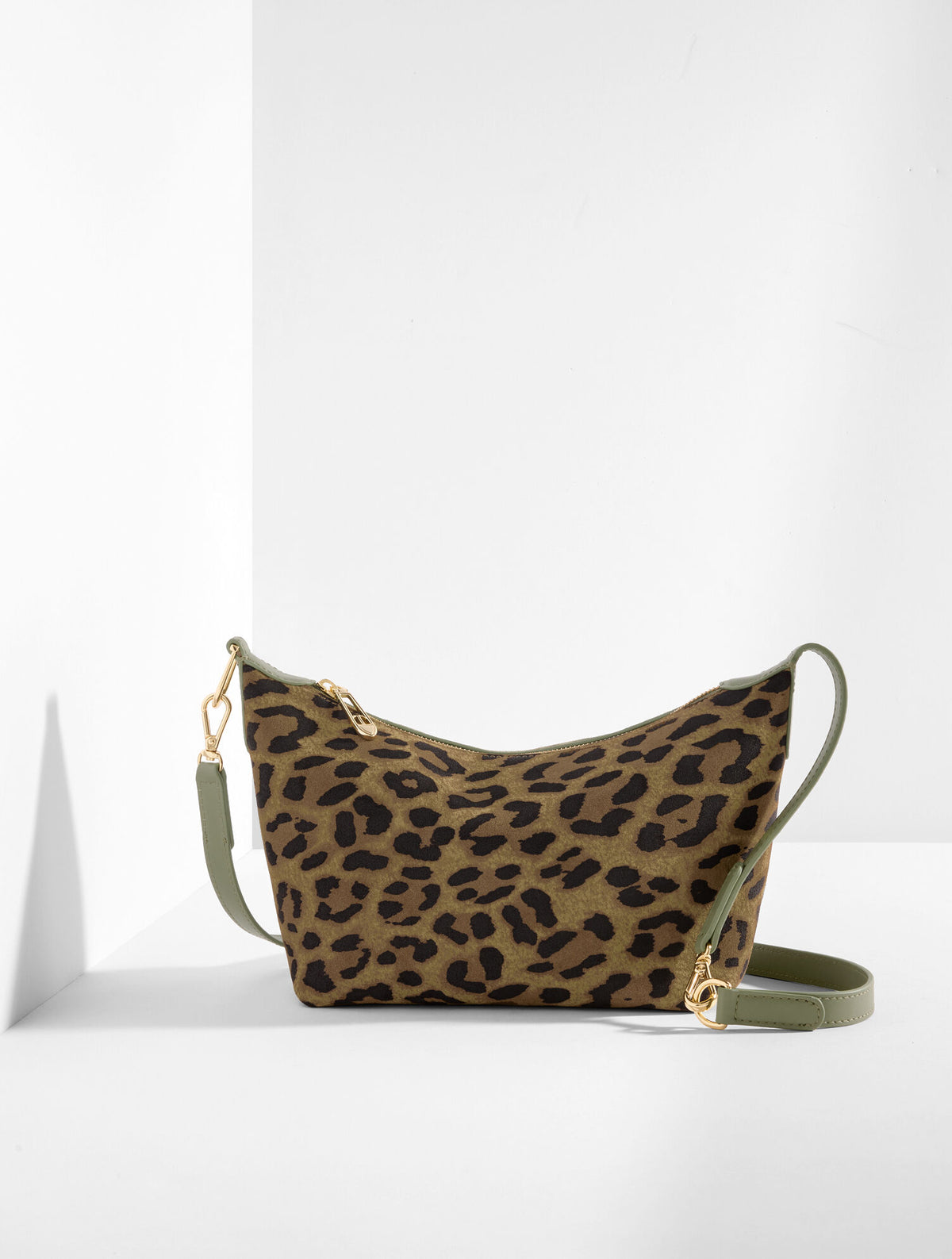 Talbots LEOPARD SUEDE CONVERTIBLE CROSSBODY BAG