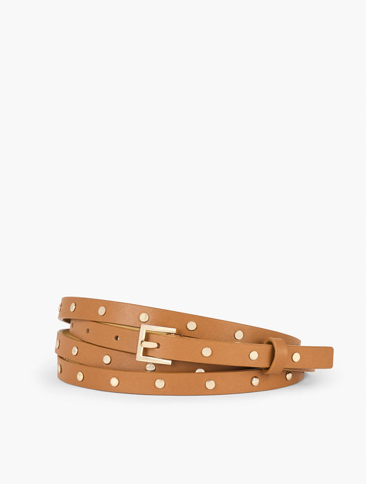 Talbots STUDDED DOUBLE WRAP LEATHER BELT