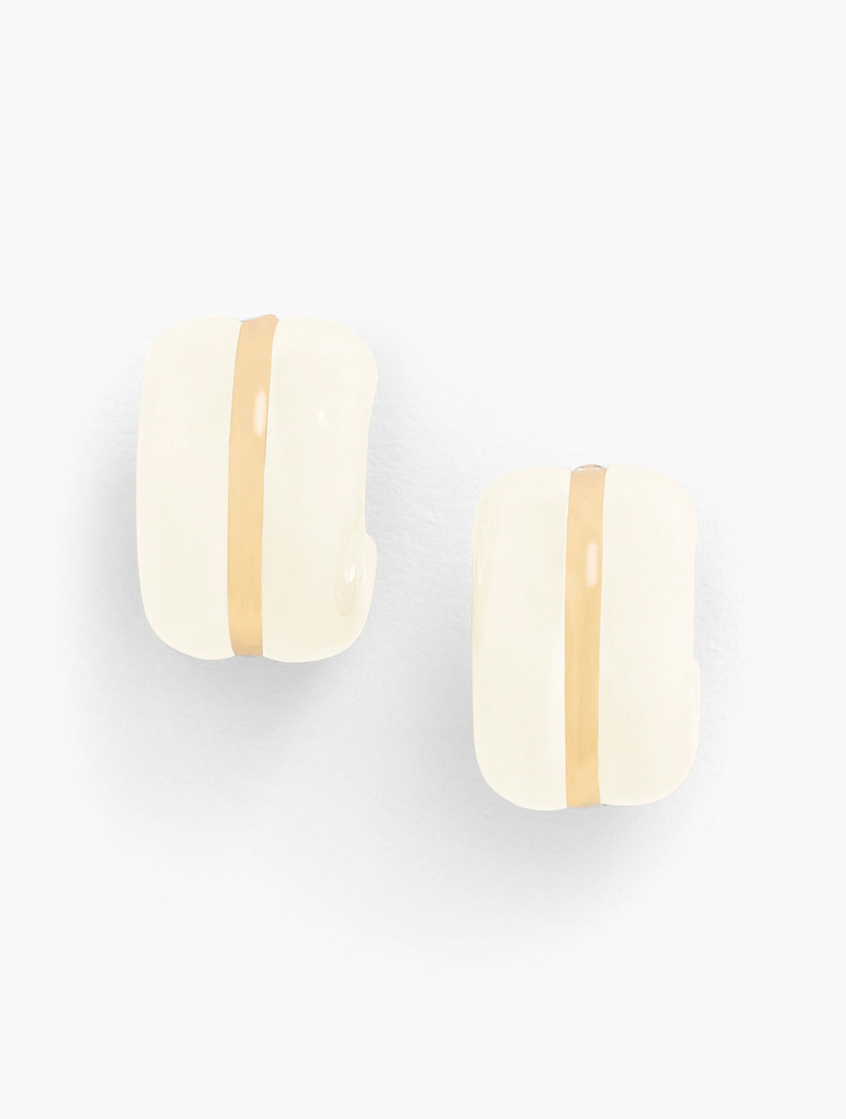 Talbots RESIN HUGGIE HOOP EARRINGS