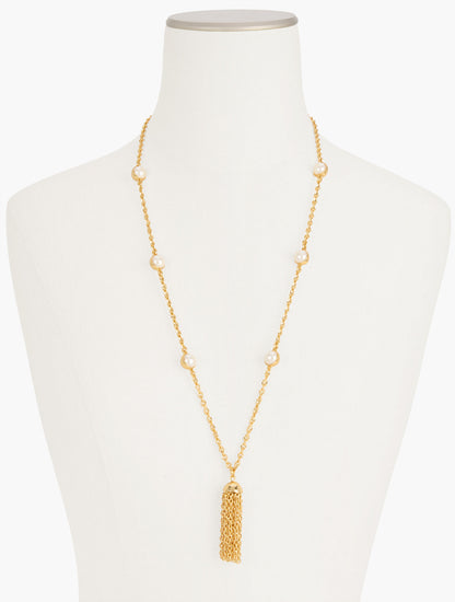 Talbots PEARL STATION NECKLACE