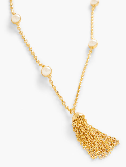 Talbots PEARL STATION NECKLACE