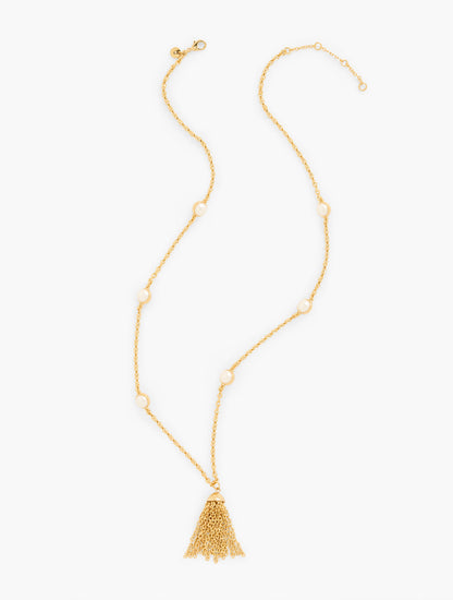 Talbots PEARL STATION NECKLACE