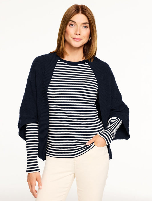 Talbots ECHO MIXED STITCH SHRUG