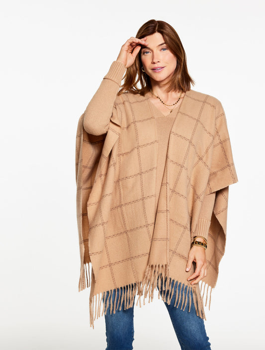 Talbots PLAID RUANA