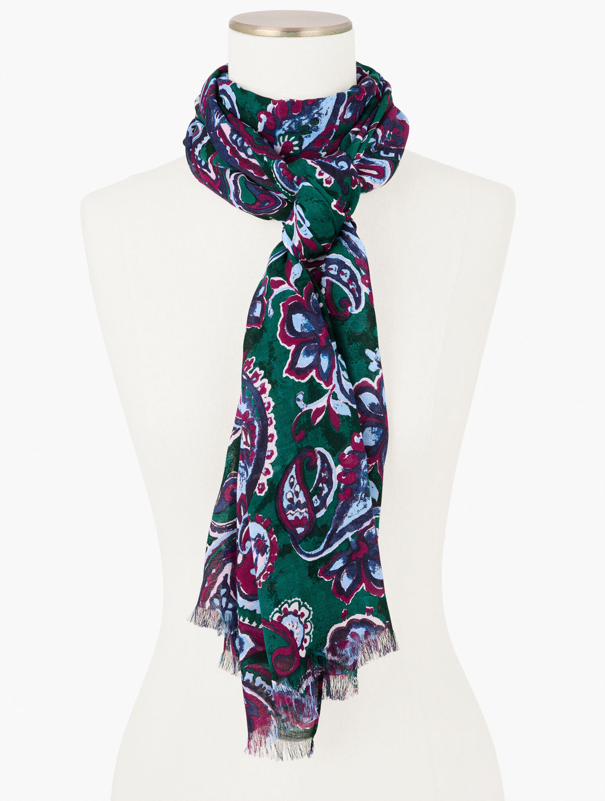 Talbots PICCADILLY PAISLEY OBLONG SCARF