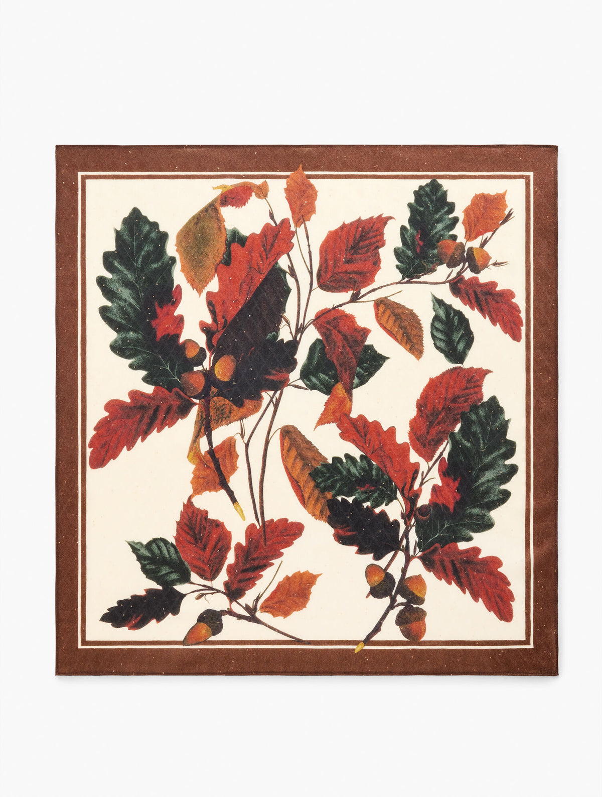 Talbots ACORNS & LEAVES WOOL SQUARE SCARF