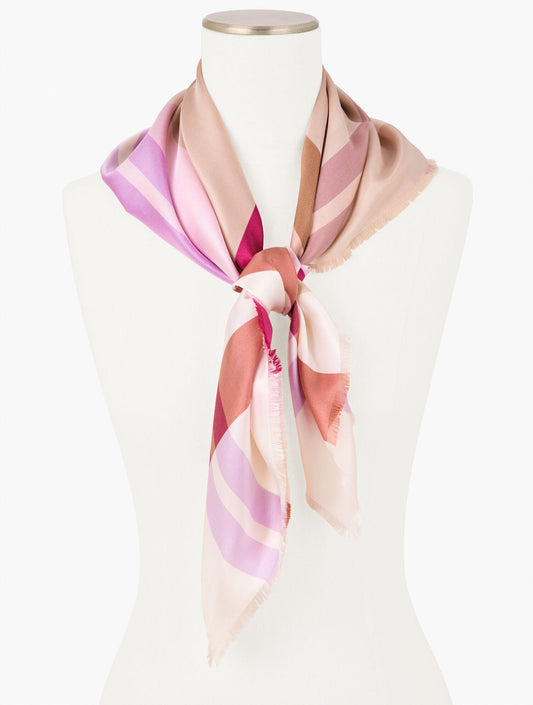 Talbots ECHO PLAID SQUARE SCARF