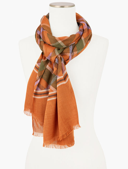 Talbots KELLYNCH PLAID OBLONG SCARF