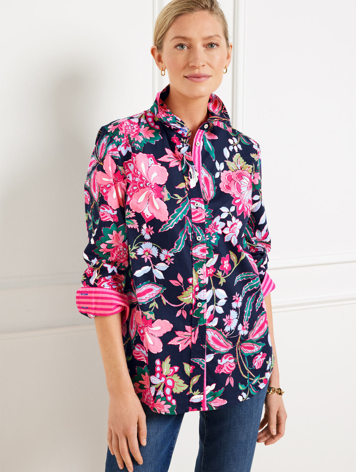 Talbots MODERN CLASSIC SHIRT - JOYFUL JACOBEAN