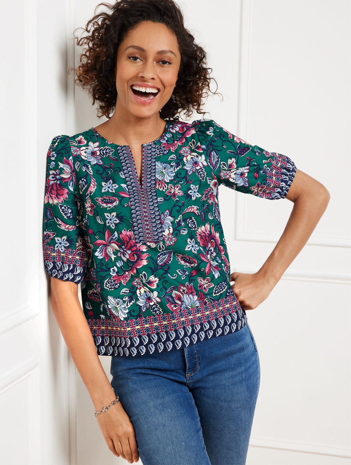 Talbots GORGEOUS GARDEN TOP