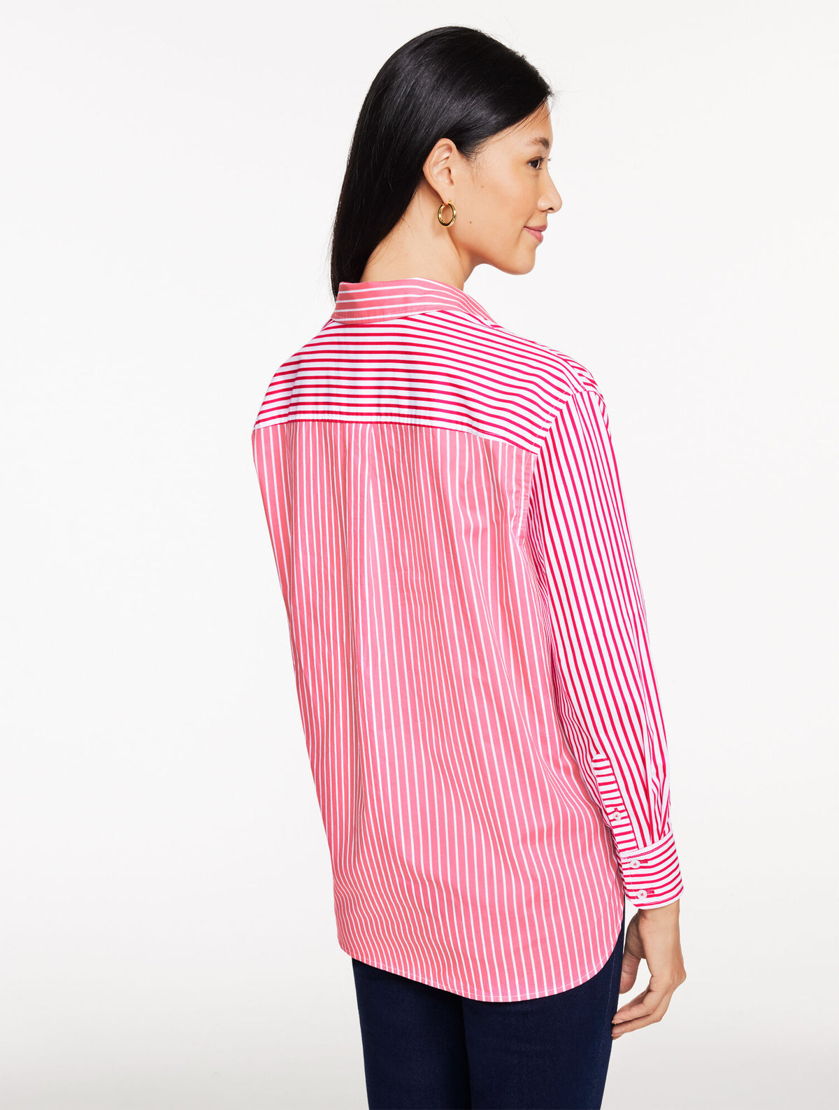 Talbots POPLIN TOP - TAILORED STRIPE